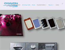 Tablet Screenshot of canyongraphics.com